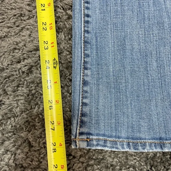 Old navy the sweetheart short stretch denim mid rise bootcut blue jeans size 10 - Picture 14 of 14